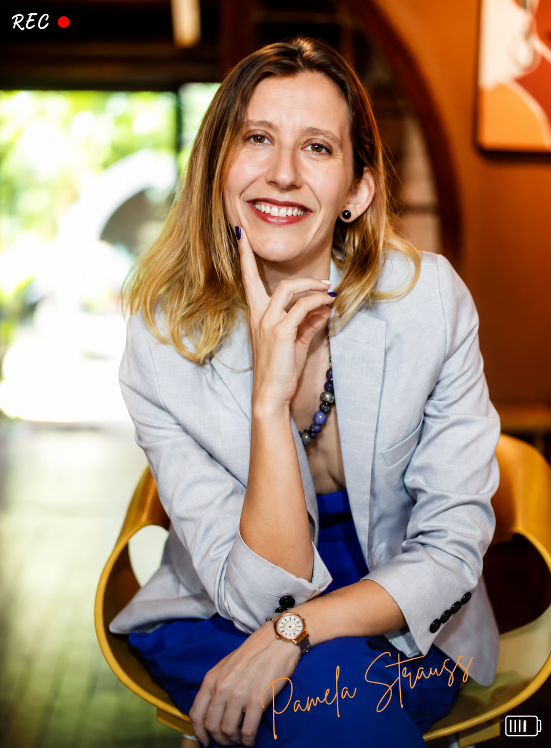 Pamela Strauss en el consultorio
